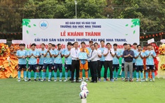 Trường ĐH Nha Trang khánh thành SVĐ, xuất quân dự VCK TNSV THACO cup 2026