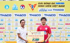 Thủ môn xuất sắc: 'Ấn tượng với quy mô VCK giải Thanh Niên sinh viên Việt Nam'