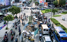 Hàng trăm điểm khoan khảo sát địa chất dọc tuyến metro số 2 tại TP.HCM