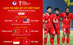 Lộ diện lịch thi đấu và kênh phát U.17 Việt Nam: Không phải VTV, chạm trán Malaysia không nhập tịch
