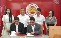 Đoàn Văn Hậu được CLB CAHN tái ký hợp đồng, Doãn Hải My chứng kiến ngày vui của chồng