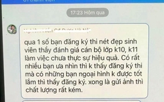 Xôn xao tin nhắn của giảng viên được cho là miệt thị ngoại hình sinh viên