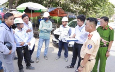 TP.HCM: Lập biên bản xử phạt đơn vị thi công đường tạm Vành đai 3