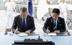 Nhật, Úc ký thỏa thuận đóng 3 tàu chiến