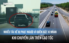 Nhiều tài xế bị phạt nguội vì quên bật xi nhan khi chuyển làn trên cao tốc