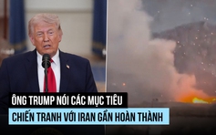 Ông Trump trấn an dân Mỹ, nói sắp kết thúc cuộc chiến Iran, còn đánh mạnh 2-3 tuần nữa