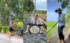 Anh nông dân không tay lạc quan, vui sống