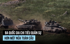 Ba nước chiếm một nửa chi tiêu quân sự toàn cầu