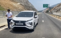 Lạc đường, tài xế lái xe chạy ngược chiều trên cao tốc Hoài Nhơn - Quy Nhơn