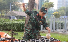 Trận địa pháo hoa TP.HCM trước giờ khai hỏa mừng đại lễ 30.4