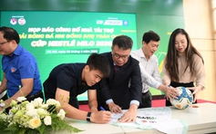Duy Mạnh, Tuấn Hải truyền lửa cho cầu thủ nhí ở giải U.11 toàn quốc Cúp Nestlé MILO 2026