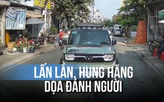 Tài xế lấn làn, bỏ xe giữa đường rồi quay lại dọa đánh người khác