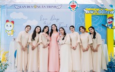 Cô dâu trang trí lễ đính hôn phong cách Doraemon gây chú ý vì quá dễ thương