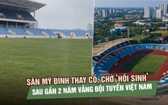 Sân Mỹ Đình thay cỏ, chờ ‘hồi sinh’ sau gần 2 năm vắng đội tuyển Việt Nam