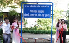 Phường cửa ngõ Tây Bắc TP.HCM ra mắt tuyến đường kinh doanh kiểu mẫu
