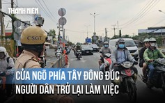 Dòng người đội nắng, 'nhích từng chút' quay lại TP.HCM ngày cuối nghỉ lễ