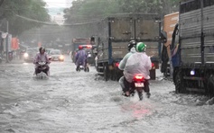 Khánh Hòa mưa lớn, cảnh báo ngập lụt nhiều tuyến đường ở Nha Trang