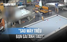 Nghi trêu ghẹo nhân viên, nam sinh bị nhóm người dùng trái bi da đập vào đầu