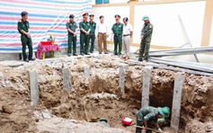 Quảng Trị: Thi công bệnh viện, phát hiện 4 hài cốt liệt sĩ