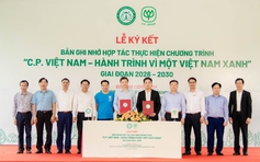 Hướng tới Net Zero 2050, C.P. Việt Nam trồng thêm 1,5 triệu cây xanh