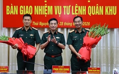 Thiếu tướng Trần Xuân Mạnh tiếp nhận nhiệm vụ Tư lệnh Quân khu 1