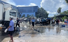 Vĩnh Long: Cháy nhà xưởng trong KCN An Hiệp, nhiều tài sản bị thiêu rụi