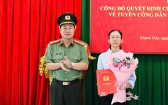 Vợ thiếu tá Nguyễn Xuân Hải được tuyển vào ngành công an