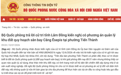 Cử tri phản ánh đất quy hoạch sân bay bỏ hoang 51 năm, Bộ Quốc phòng nói gì?