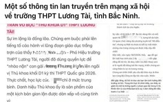 Bắc Ninh: Xác minh thông tin tố giám thị làm bài hộ con gái hiệu phó