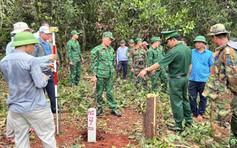 Việt Nam - Campuchia: Xác định vị trí mốc phụ, cọc dấu trên thực địa biên giới