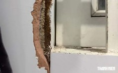 Nhiều nhà dân ở TP.HCM nứt tường, vỡ nền cạnh dự án chung cư