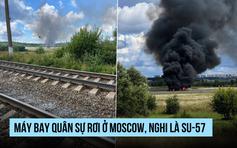 Máy bay quân sự rơi ở tỉnh Moscow, nghi là Su-57
