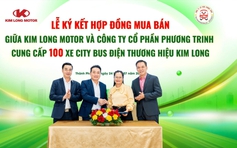Kim Long Motor cung cấp 100 xe buýt điện cho Phương Trinh Buslines ở TP.HCM 