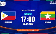 Nhận định, dự đoán tỷ số Philippines vs Myanmar: Nhiều bàn, cửa trên thắng cách biệt