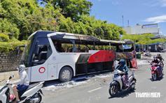 Cháy xe khách ở Nha Trang sau tiếng nổ