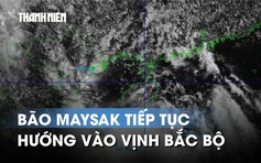 Bão số 1 (bão Maysak) giật cấp 11, hướng thẳng vào vịnh Bắc bộ