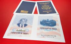 Mỹ sắp cấp hộ chiếu mang hình ông Trump trên toàn quốc