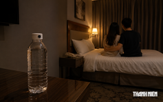 Cảnh giác camera ngụy trang thành hộp giấy, chai nước suối