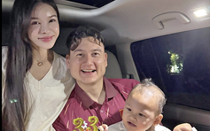 Khoảnh khắc đốn tim của Đặng Văn Lâm bên vợ và con trai trước giờ sang Malaysia