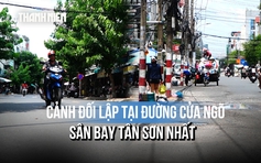 Cảnh đối lập trên đường cửa ngõ sân bay Tân Sơn Nhất: Nơi thông thoáng, nơi vẫn nham nhở