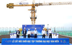 Trường đại học Văn Hiến cất nóc khối đào tạo học tập thực hành HEC2