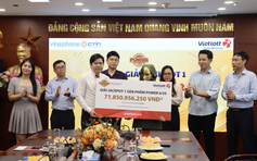 Trúng Vietlott hơn 1.000 lần, mới nhất trúng Jackpot 71 tỉ đồng