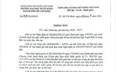 Trường ĐH Ngân hàng TP.HCM chính thức dừng thu học phí quá hạn nợ chuẩn đầu ra