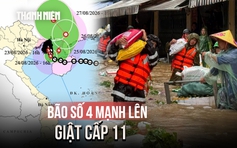 Bão số 4 mạnh lên, cảnh báo mưa lớn và lũ quét ở miền Bắc