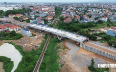 Hiện trạng dự án cầu vượt đường sắt Đồng Hới từng thi công ì ạch