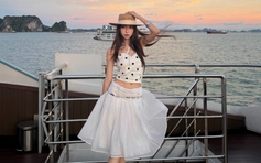 Chân váy midi diện đi làm hay đi chơi đều xinh