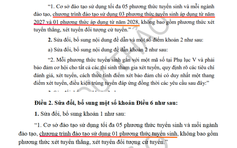 Bộ GD-ĐT lý giải vì sao siết phương thức tuyển sinh