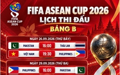 Lịch thi đấu đầy đủ, chi tiết 2 hạng FIFA ASEAN Cup có Việt Nam: Khung giờ cực đẹp