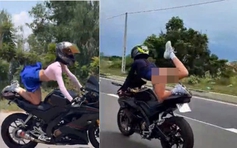 Khánh Hòa trục xuất nữ du khách Nga 'làm xiếc' trên đường