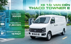 Xe tải van điện THACO TOWNER E: Giải pháp vận chuyển xanh, hiệu quả, kinh tế